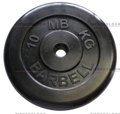 MB Barbell черный - 30 мм - 10 кг из каталога дисков, грифов, гантелей, штанг в Самаре по цене 4428 ₽