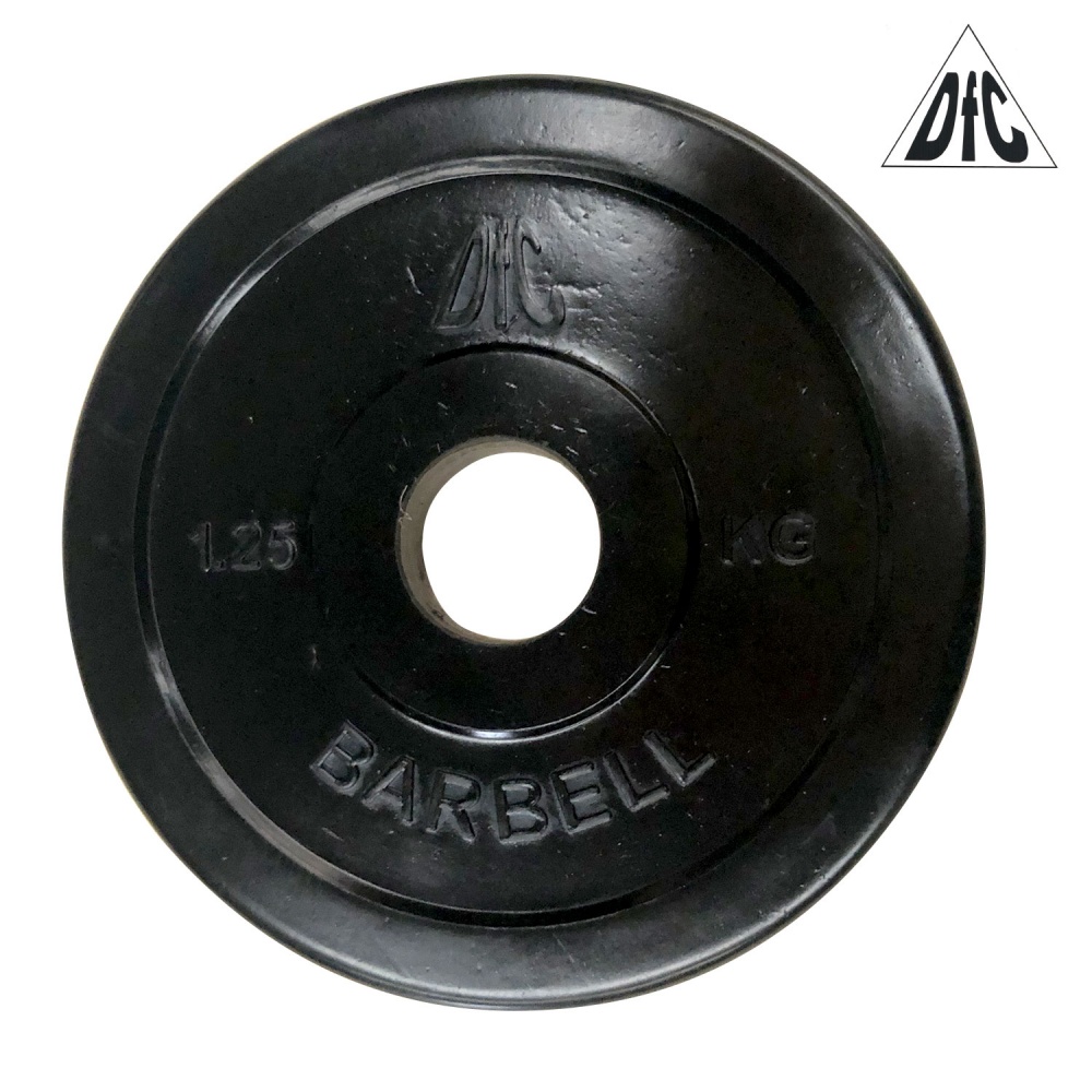 DFC 1,25 кг обрезиненный из каталога дисков для штанги с посадочным диаметром 30 мм.  в Самаре по цене 555 ₽