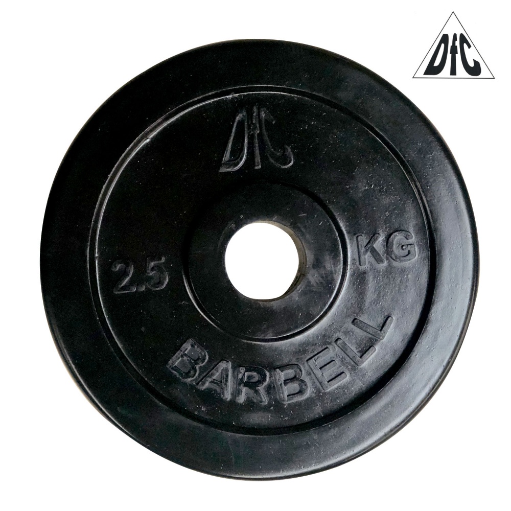 DFC 2.5 кг обрезиненный из каталога дисков для штанги с посадочным диаметром 30 мм.  в Самаре по цене 750 ₽