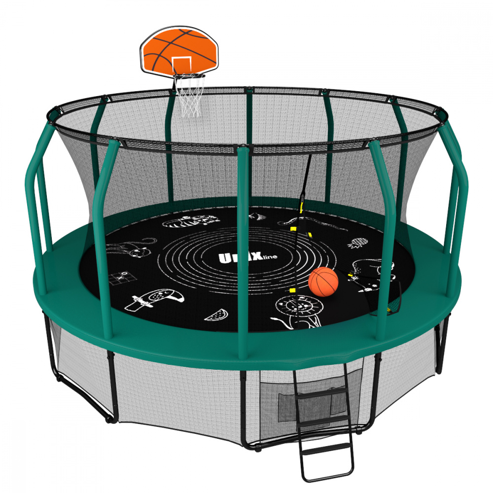 баскетбольный щит с кольцом для батута в Самаре по цене 4890 ₽ в категории батуты Unix