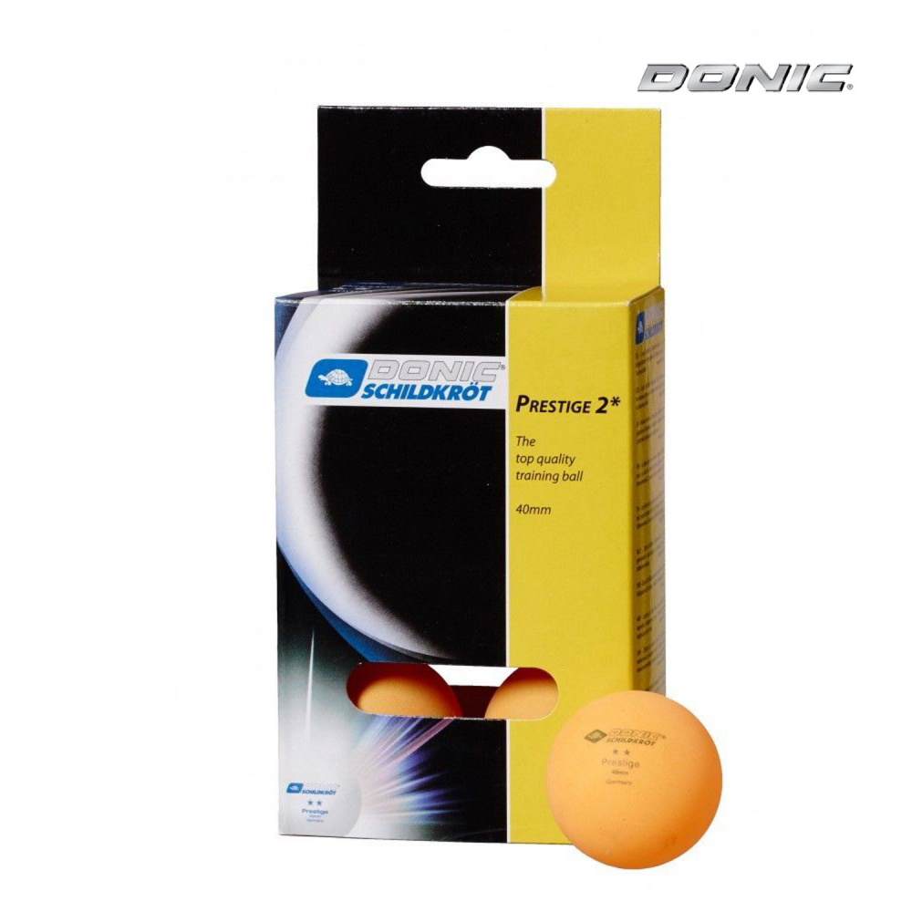 Donic Prestige 2 (оранжевые, 6 шт) из каталога мячей для настольного тенниса в Самаре по цене 430 ₽