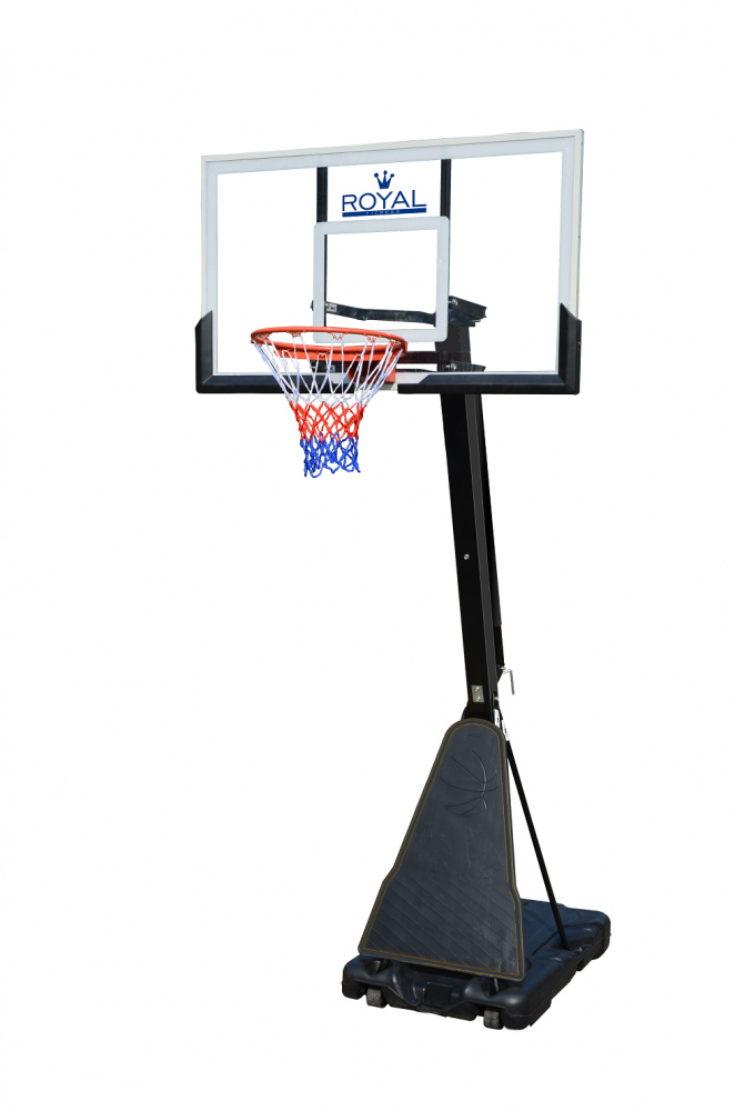 Мобильная баскетбольная стойка Royal Fitness — 54″, стекло