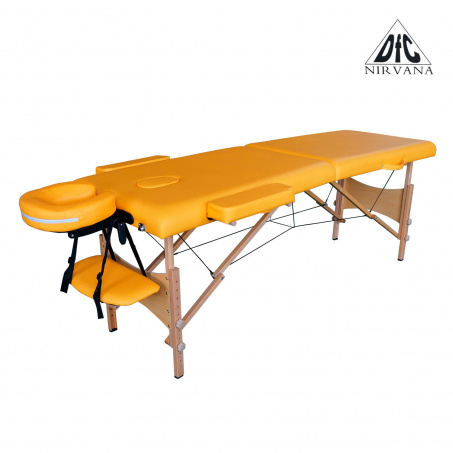 Складной массажный стол DFC Nirvana Optima (горчичный цвет)