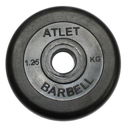 MB Barbell Atlet - 31 мм - 1.25 кг из каталога дисков для штанги с посадочным диаметром 30 мм.  в Самаре по цене 938 ₽