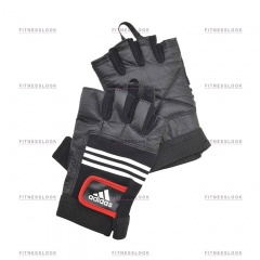 Adidas тяжелоатлетические - кожаные S/M из каталога пар тренажерных перчаток в Самаре по цене 2130 ₽
