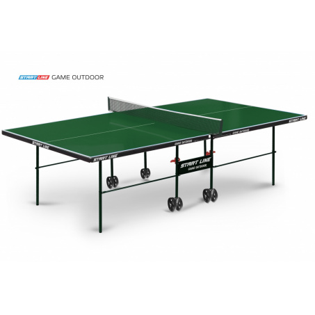 Всепогодный теннисный стол Start Line Game Outdoor с сеткой зеленый