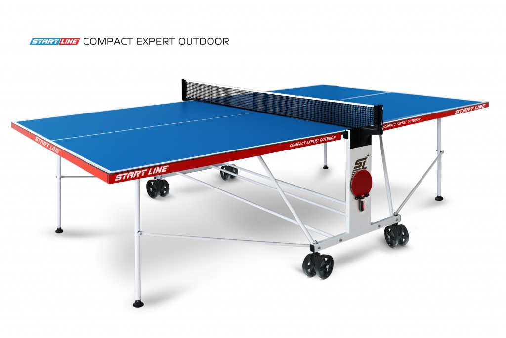 Compact EXPERT Outdoor 4 Синий в Самаре по цене 43990 ₽ в категории теннисные столы Start Line