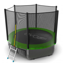 Батут с защитной сеткой Evo Jump External 8ft (Green) + Lower net в Самаре по цене 22190 ₽