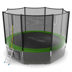 Батут с защитной сеткой Evo Jump External 12ft (Green) + Lower net в Самаре по цене 31190 ₽