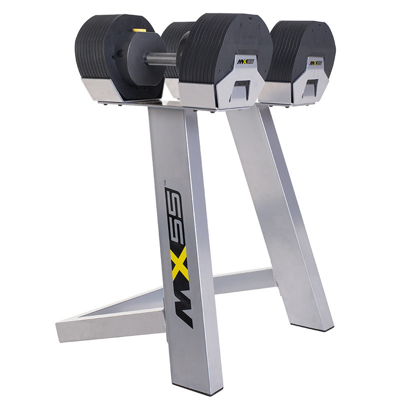 MX Select MX-55, вес 4.5-24.9 кг, 2 шт со стойкой в Самаре по цене 79900 ₽ в категории гантели First Degree Fitness