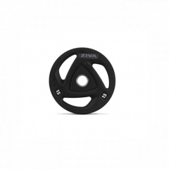 Ziva с уретановым покрытием, 20 кг. ZVO-DCPU1616-GY из каталога дисков для штанги с посадочным диаметром 50 мм. в Самаре по цене 6040 ₽