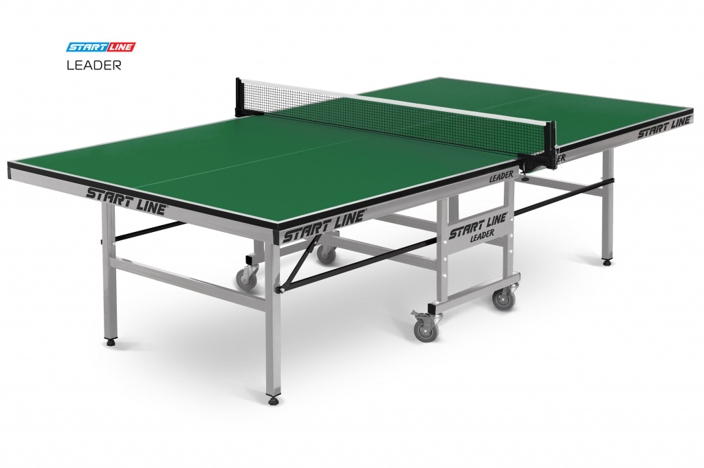 Start Line Leader green из каталога теннисных столов для помещений в Самаре по цене 28990 ₽