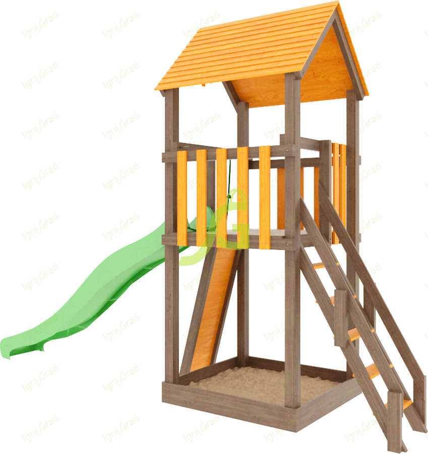 Панда Фани Tower скалодром в Самаре по цене 57700 ₽ в категории детские городки для дачи Igragrad