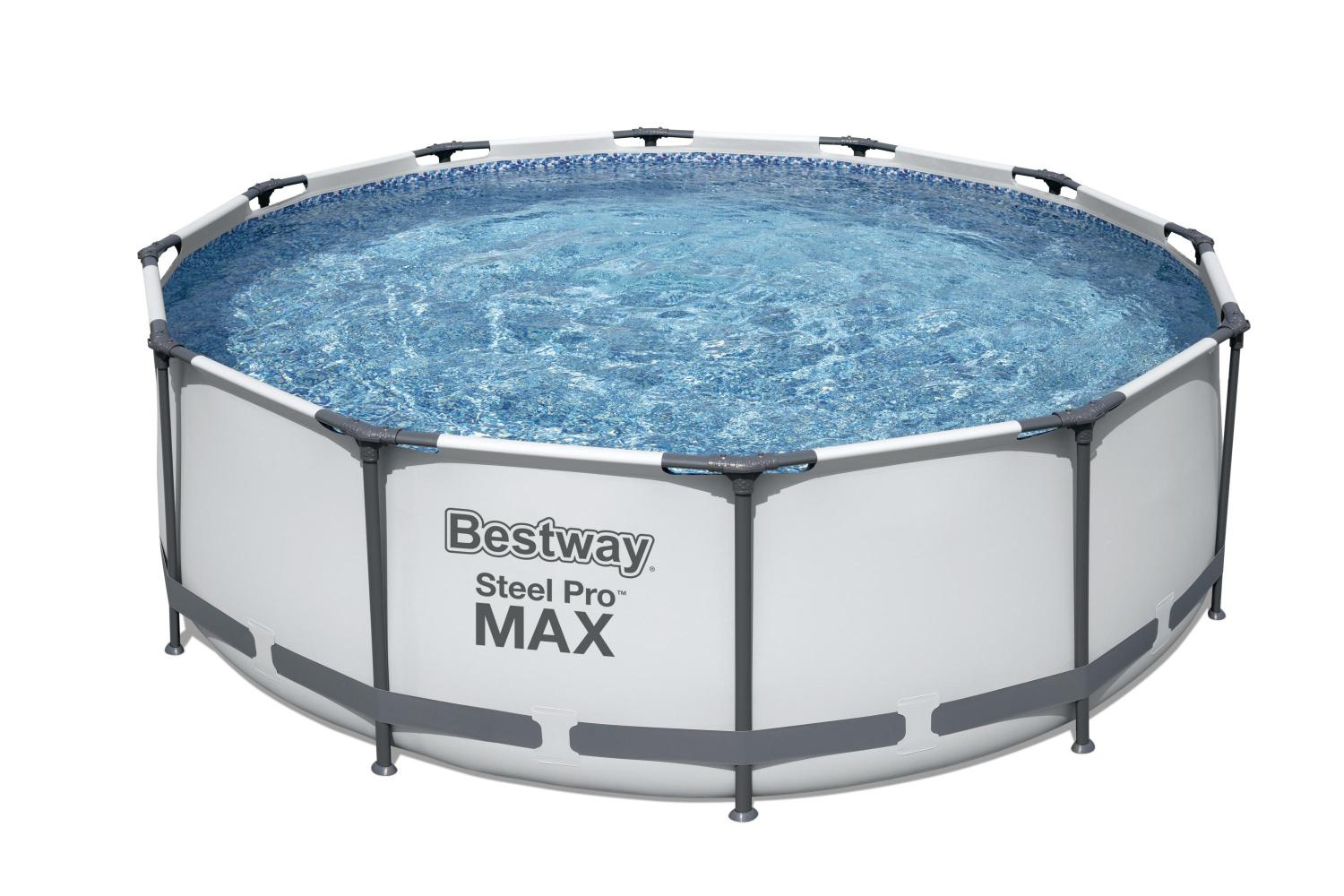 Bestway Steel Pro Max  56418 BW (белый) из каталога каркасных бассейнов в Самаре по цене 29700 ₽