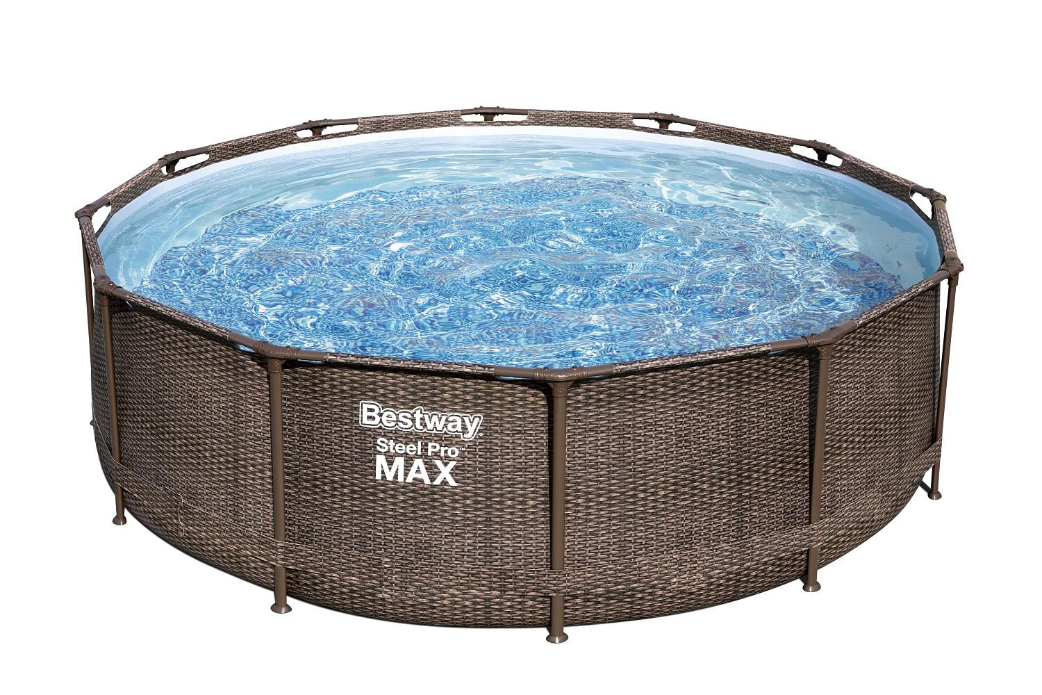 Bestway Steel Pro Max  ’’Ротанг’’ 56709 BW из каталога каркасных бассейнов в Самаре по цене 43485 ₽