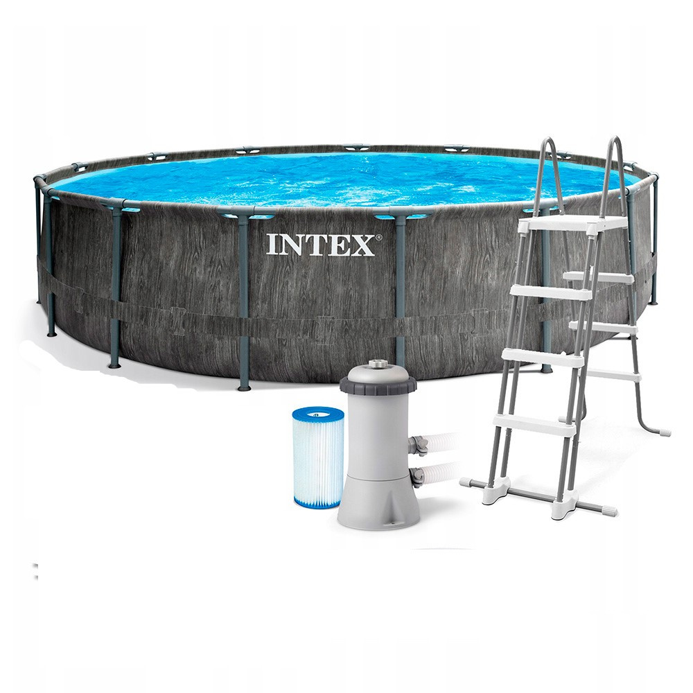 Intex Prism Frame ’’Greywood’’  26742 из каталога каркасных бассейнов в Самаре по цене 93800 ₽