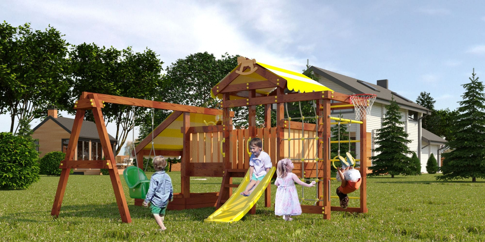 Baby play 12 в Самаре по цене 68900 ₽ в категории детские городки для дачи Савушка