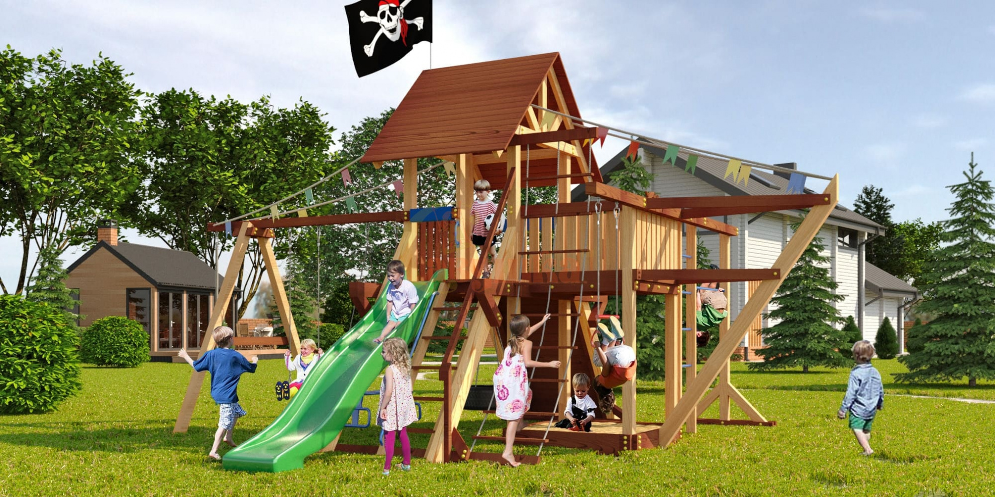 Савушка Люкс 6 из каталога детских игровых комплексов  в Самаре по цене 239900 ₽