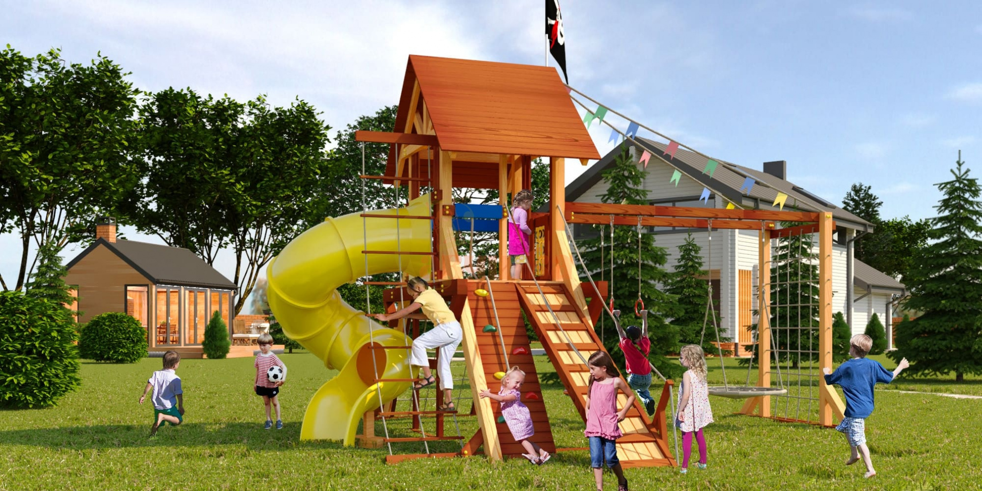 Савушка Люкс 5 из каталога детских игровых комплексов  в Самаре по цене 249000 ₽