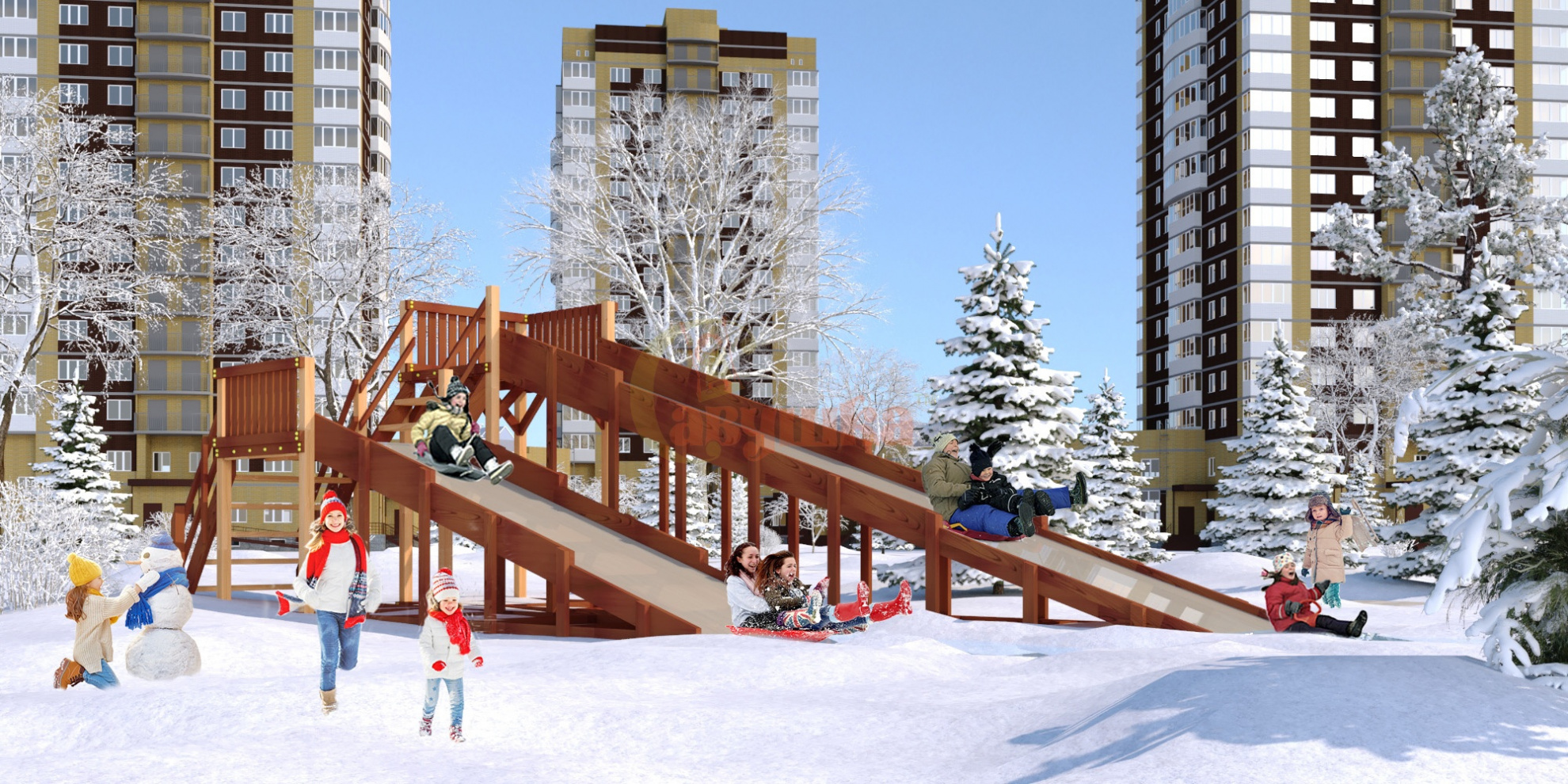 Зима 7 в Самаре по цене 260000 ₽ в категории детские игровые комплексы Савушка