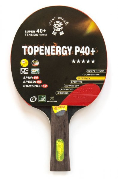 Topenergy 5 Star New (анатомическая) в Самаре по цене 910 ₽ в категории ракетки для настольного тенниса Giant