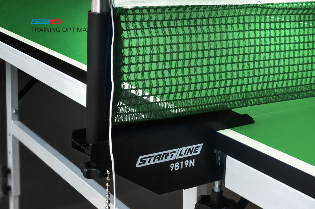 Теннисный стол для помещений Start Line Training Optima green с системой регулировки высоты
