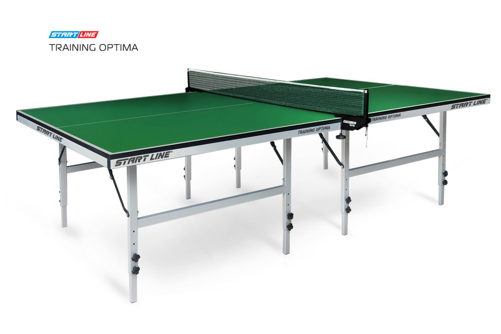 Start Line Training Optima green с системой регулировки высоты из каталога теннисных столов для помещений в Самаре по цене 28590 ₽