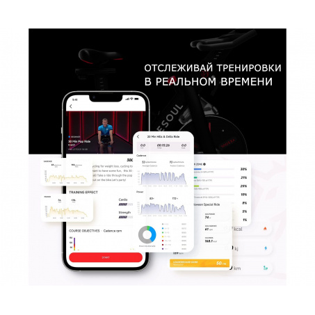 Рендер-11 для Yesoul Smart Bike S3 Black