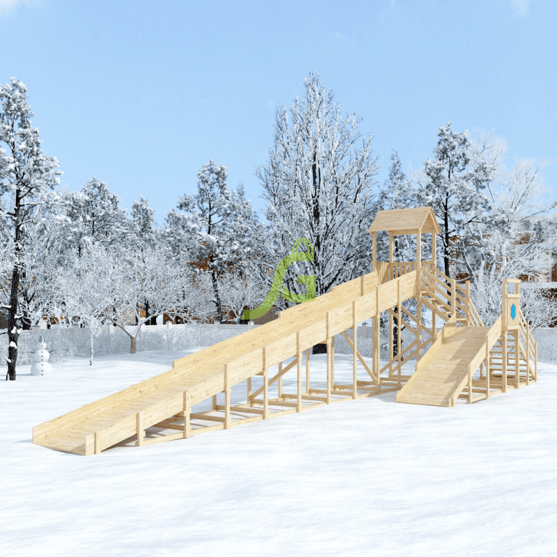 ’’Snow Fox 12 м’’ с двумя скатами, без окраски в Самаре по цене 304200 ₽ в категории детские игровые комплексы Igragrad