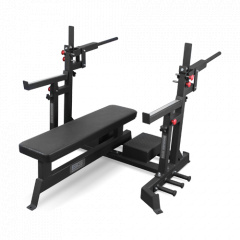 Bronze Gym AL-321 пауэрлифтерская с механизмом подъёма штанги из каталога скамей со стойкой в Самаре по цене 97990 ₽