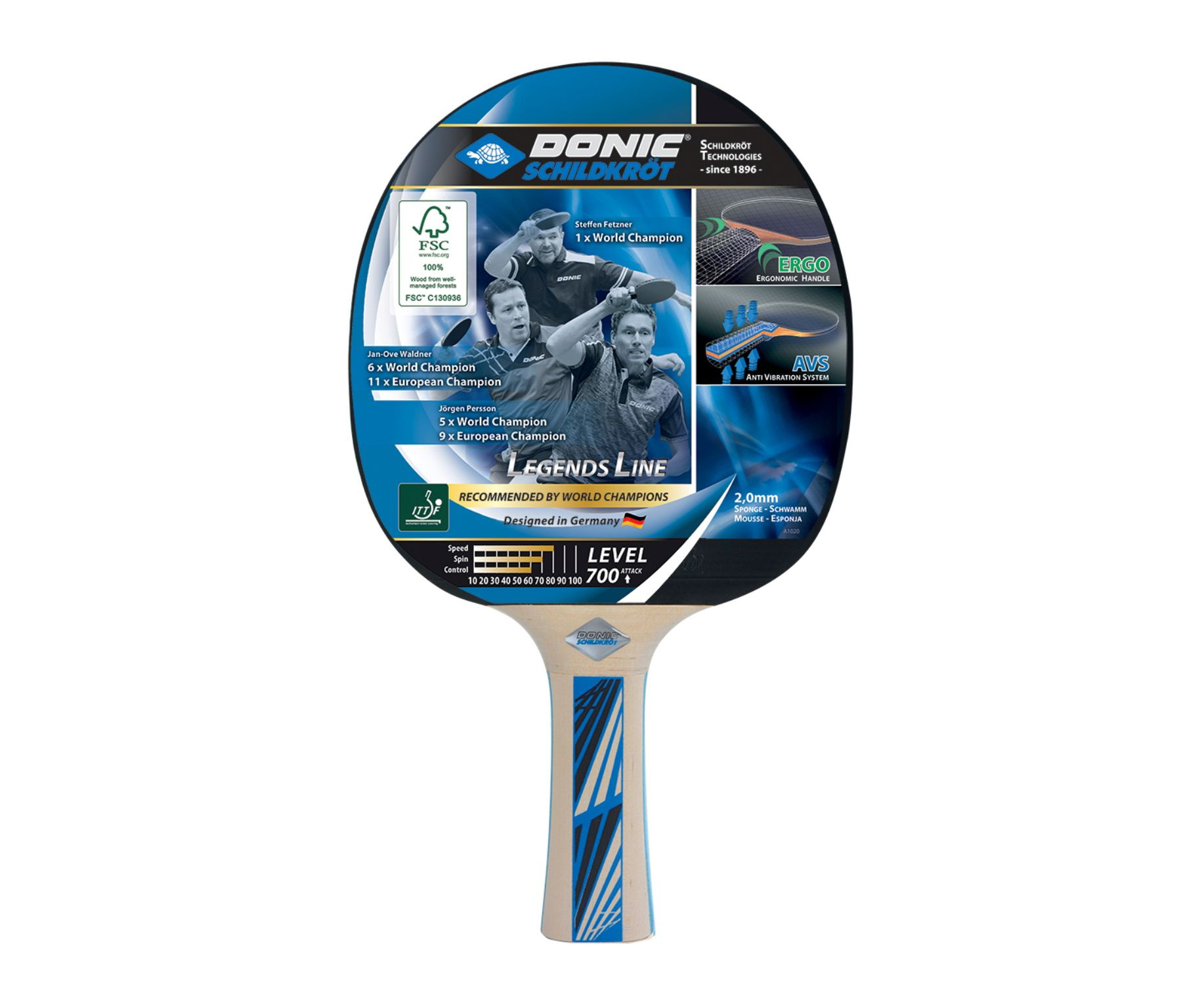 Legends 700 в Самаре по цене 2190 ₽ в категории ракетки для настольного тенниса Donic