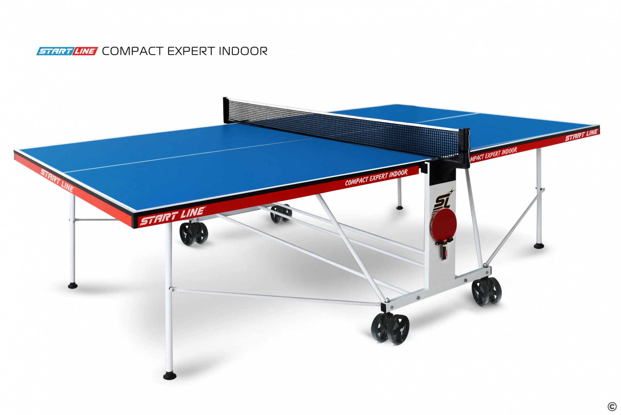 Start Line Compact Expert Indoor синий из каталога теннисных столов для помещений в Самаре по цене 25990 ₽