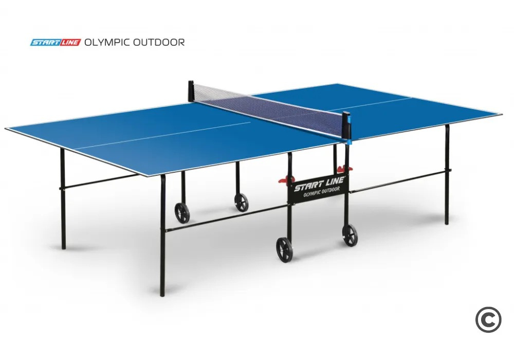 Start Line Olympic Outdoor Синий из каталога влагостойких теннисных столов в Самаре по цене 33590 ₽
