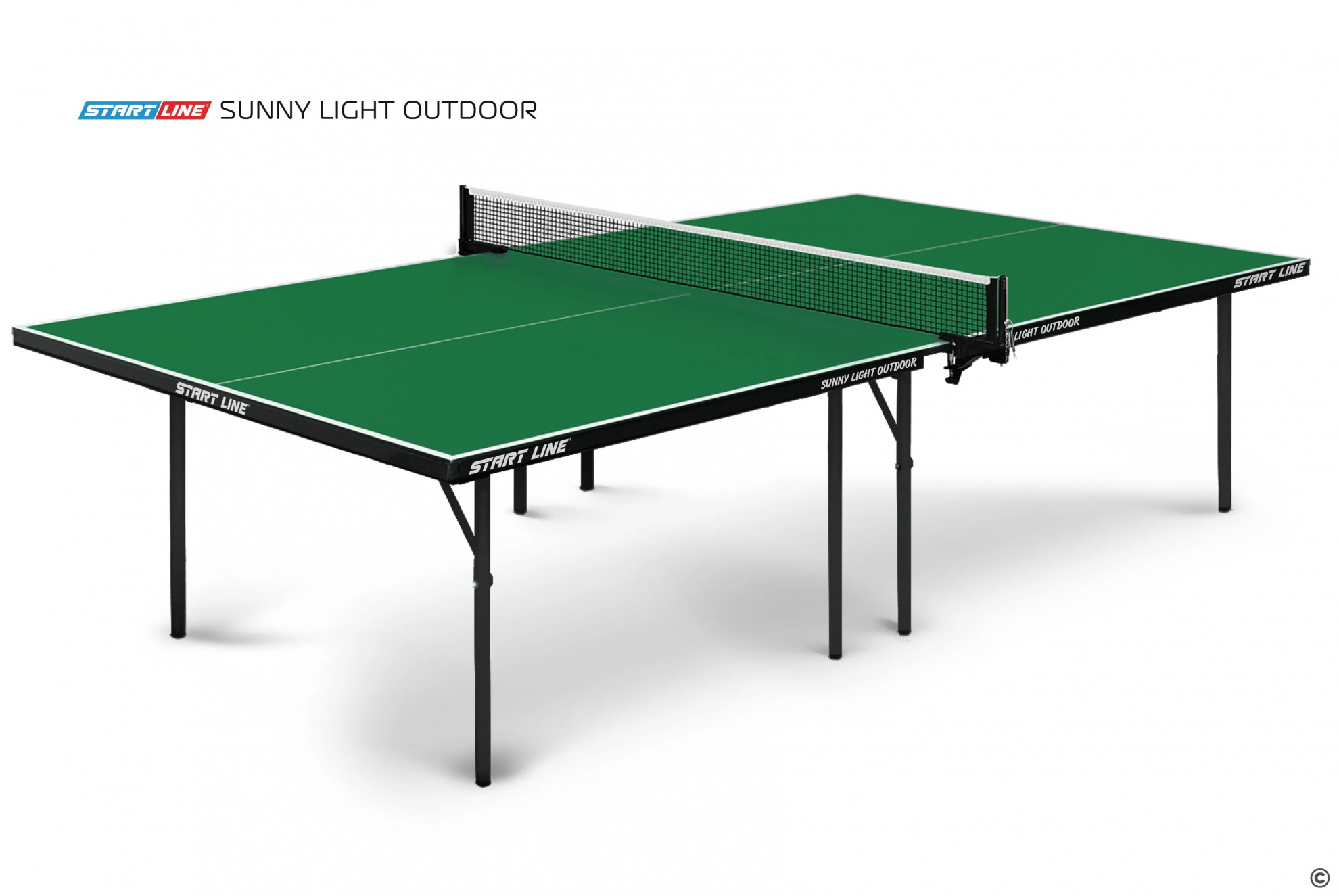 Start Line Sunny Light Outdoor Зелёный из каталога теннисных столов в Самаре по цене 26590 ₽