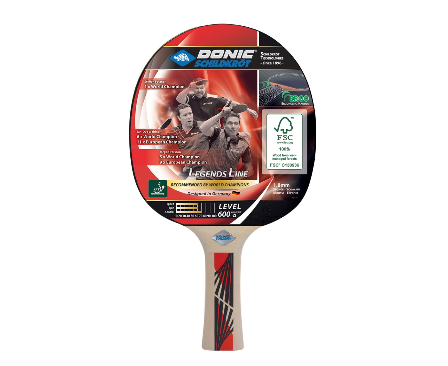 Legends 600 в Самаре по цене 1790 ₽ в категории ракетки для настольного тенниса Donic