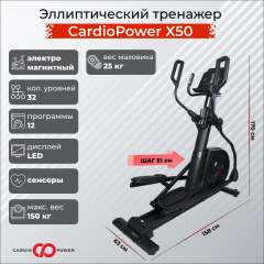 Эллиптический тренажер CardioPower X50 в Самаре по цене 99900 ₽