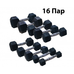 DFC 1-25 kg 16 пар из каталога гантельных рядов в Самаре по цене 126150 ₽