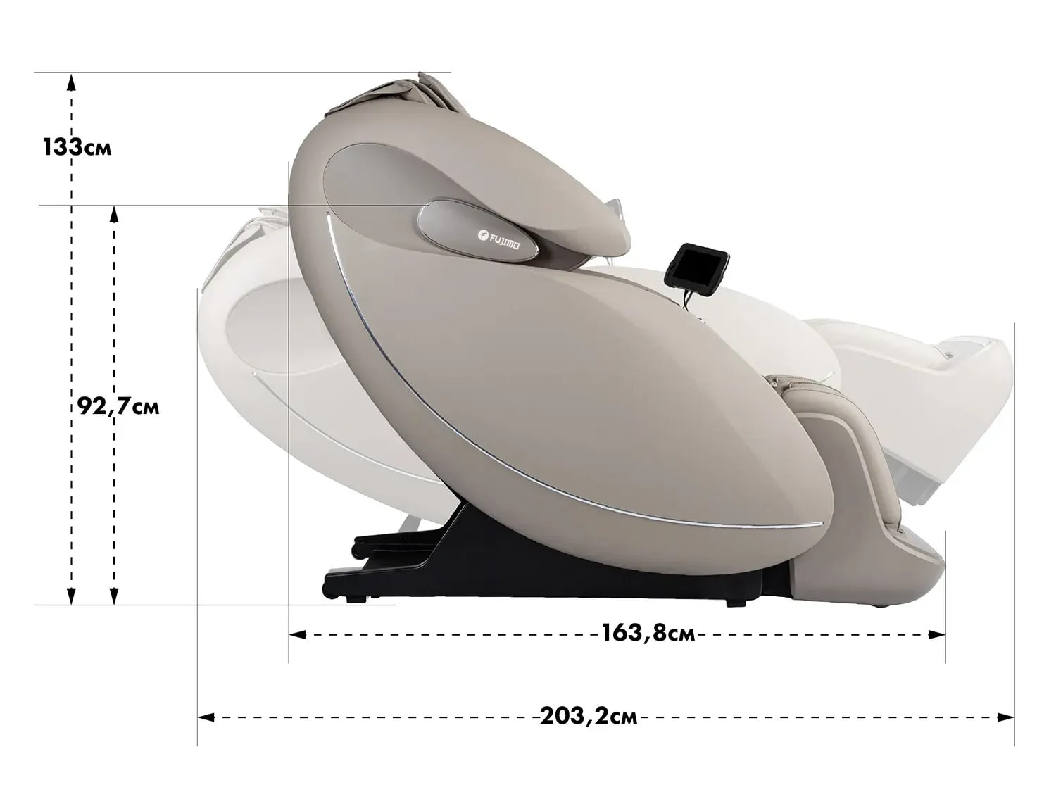 Fujimo CYBER ATLANT 4D+ F7007 Taupe 4D-массаж