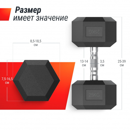 Рендер-3 для UnixFit гексагональных от 2,5 до 25 кг