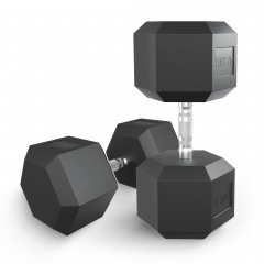 UnixFit гексагональная 47.5 кг из каталога обрезиненных гантелей в Самаре по цене 15220 ₽