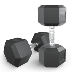 UnixFit гексагональная 20 кг из каталога обрезиненных гантелей в Самаре по цене 6720 ₽