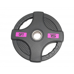 Original FitTools черный с двумя хватами 15 кг из каталога дисков для штанги с посадочным диаметром 50 мм. в Самаре по цене 6380 ₽