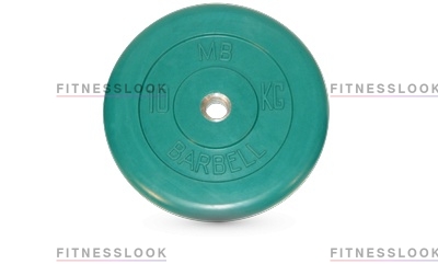 MB Barbell зеленый - 26 мм - 10 кг из каталога дисков для штанги с посадочным диаметром 26 мм.  в Самаре по цене 3376 ₽