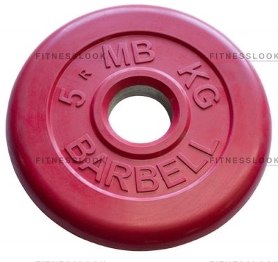 MB Barbell красный - 26 мм - 5 кг из каталога дисков для штанги с посадочным диаметром 26 мм.  в Самаре по цене 1685 ₽
