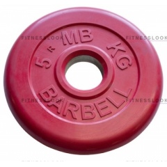 MB Barbell красный - 26 мм - 5 кг из каталога дисков для штанги с посадочным диаметром 26 мм.  в Самаре по цене 1204 ₽
