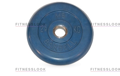 MB Barbell синий - 26 мм - 2.5 кг из каталога дисков для штанги с посадочным диаметром 26 мм.  в Самаре по цене 903 ₽