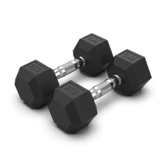 VictoryFit гексагональная VF-H090 (9 кг) 1 шт. из каталога обрезиненных гантелей в Самаре по цене 2640 ₽