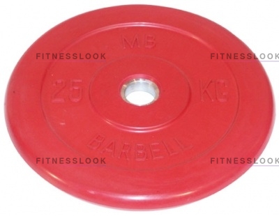 MB Barbell красный - 30 мм - 25 кг из каталога дисков для штанги с посадочным диаметром 30 мм.  в Самаре по цене 8026 ₽