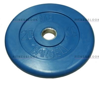 MB Barbell синий - 30 мм - 20 кг из каталога дисков для штанги с посадочным диаметром 30 мм.  в Самаре по цене 6419 ₽