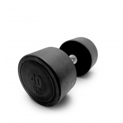 UnixFit PRO круглая 40 кг DBRND40PBK из каталога обрезиненных гантелей в Самаре по цене 12750 ₽
